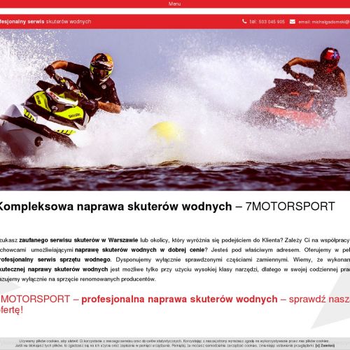Profesjonalny serwis skuterów wodnych cena - Toruń