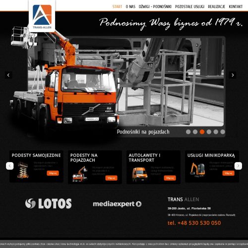 Sanok - podnośnik koszowy na gąsienicach