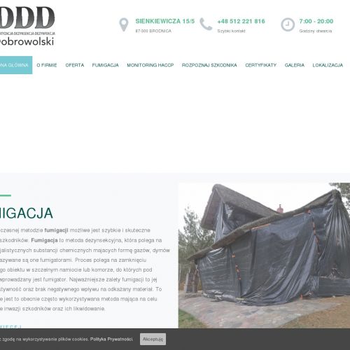 Dezynfekcja mieszkań - Brodnica