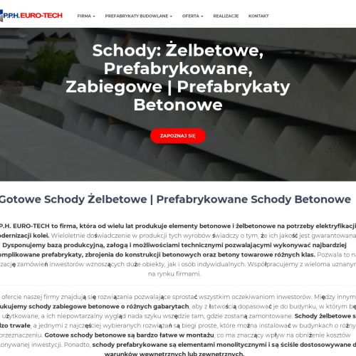 Schody żelbetonowe w Warszawie