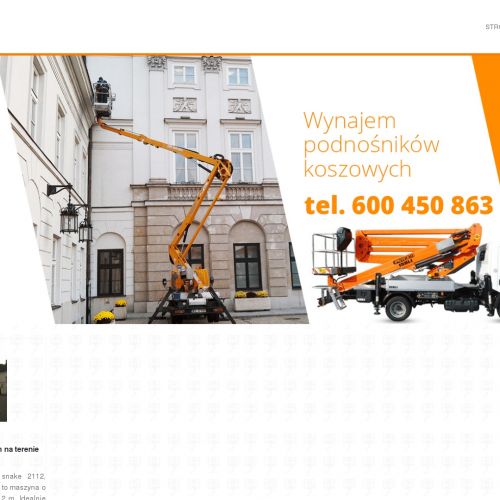 Żyrardów - podnośniki koszowe