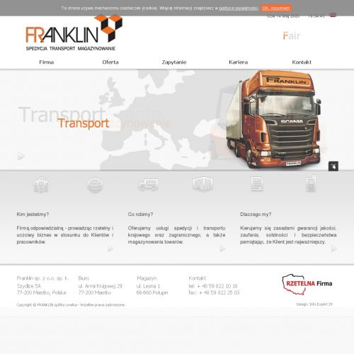 Przewóz ładunków na paletach