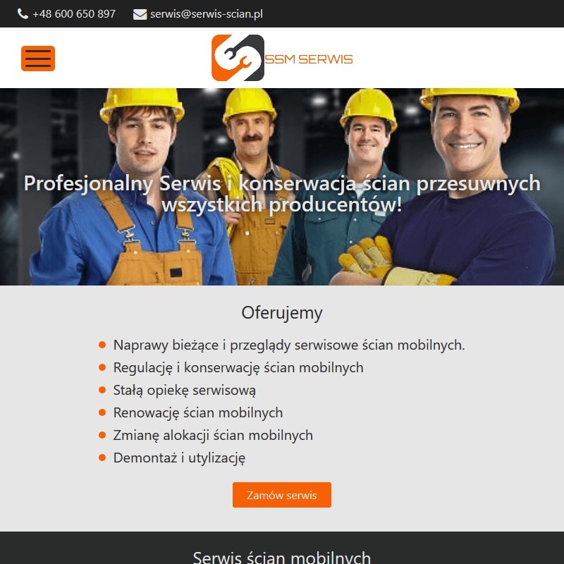 Naprawa ścian składanych - Kraków