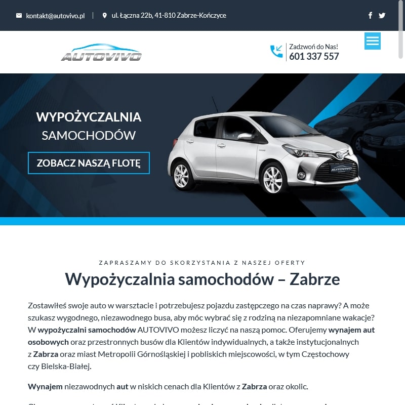 Wypożyczalnia samochodów osobowych Katowice