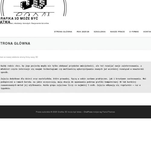 Kurs grafika 3d w Mińsku Mazowieckim