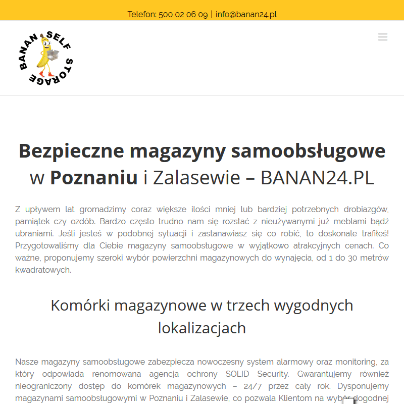 Poznań - wynajem magazynu