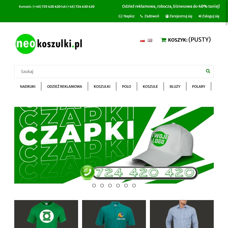 Polary z nadrukiem reklamowym w Warszawie