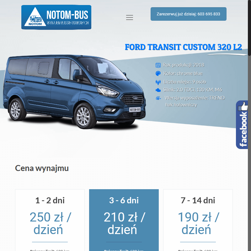 Wypożyczalnia busów osobowych - Leszno