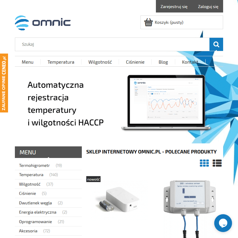 Rejestrator temperatury i wilgotności online w Warszawie