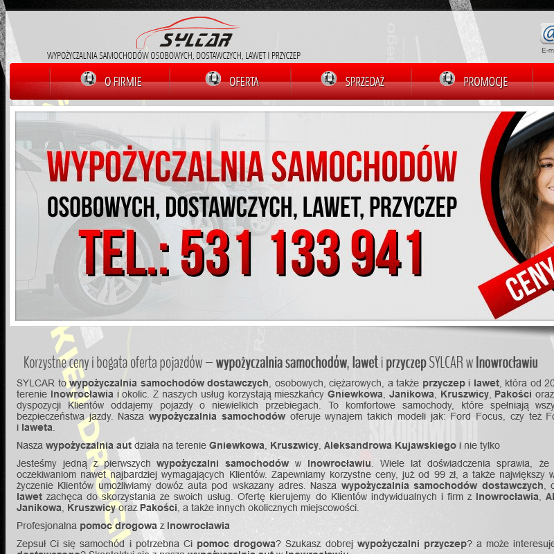 Wypożyczalnia samochodów Kruszwica